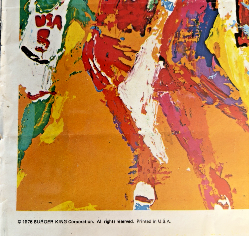 1976 Olympics Montreal - Art By Leroy Neiman USA Basketball Poster