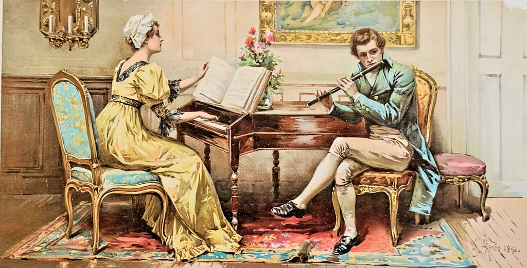 1894 Chicago Tribune ART Supplement 'Music Hath Charms'