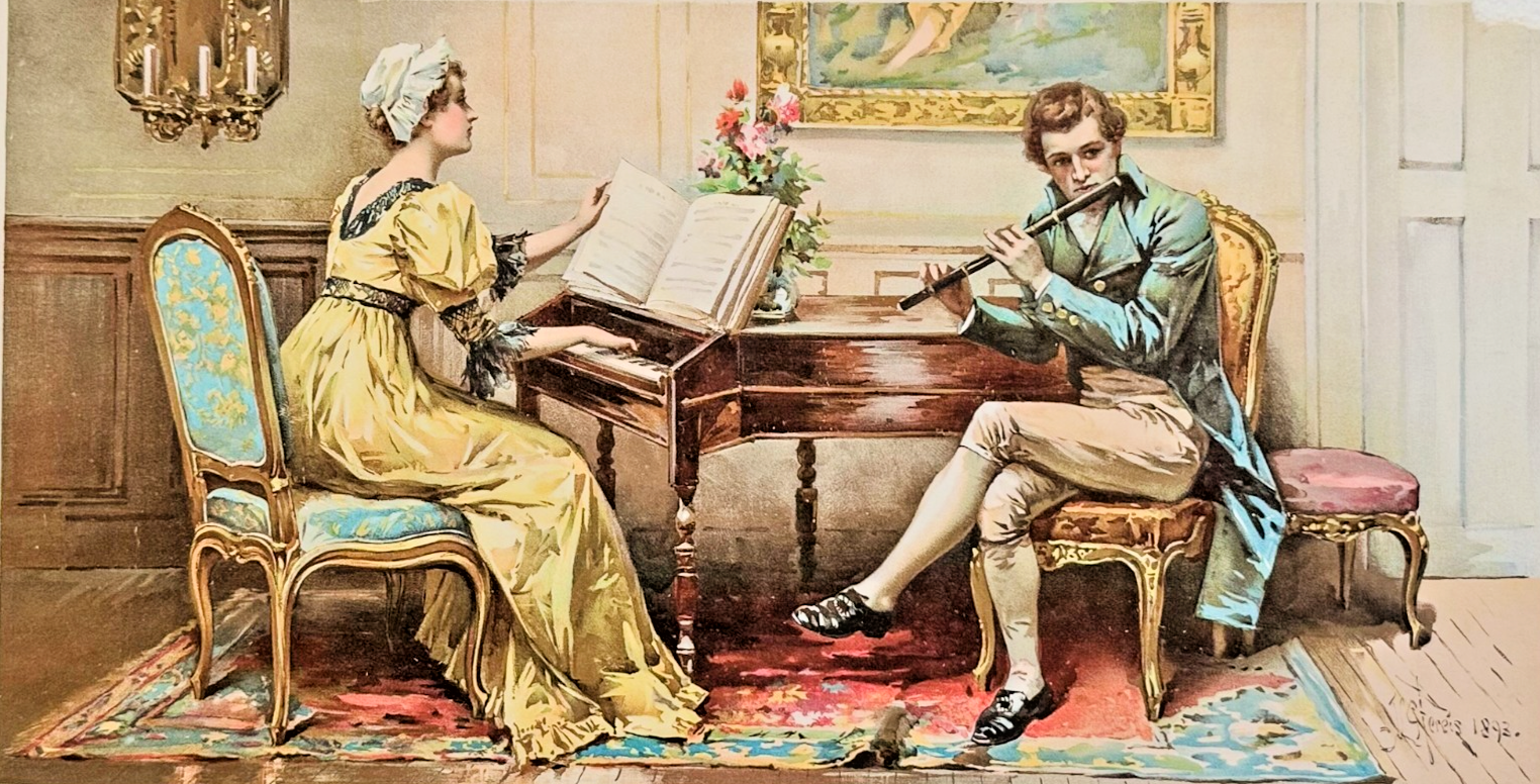 1894 Chicago Tribune ART Supplement 'Music Hath Charms'