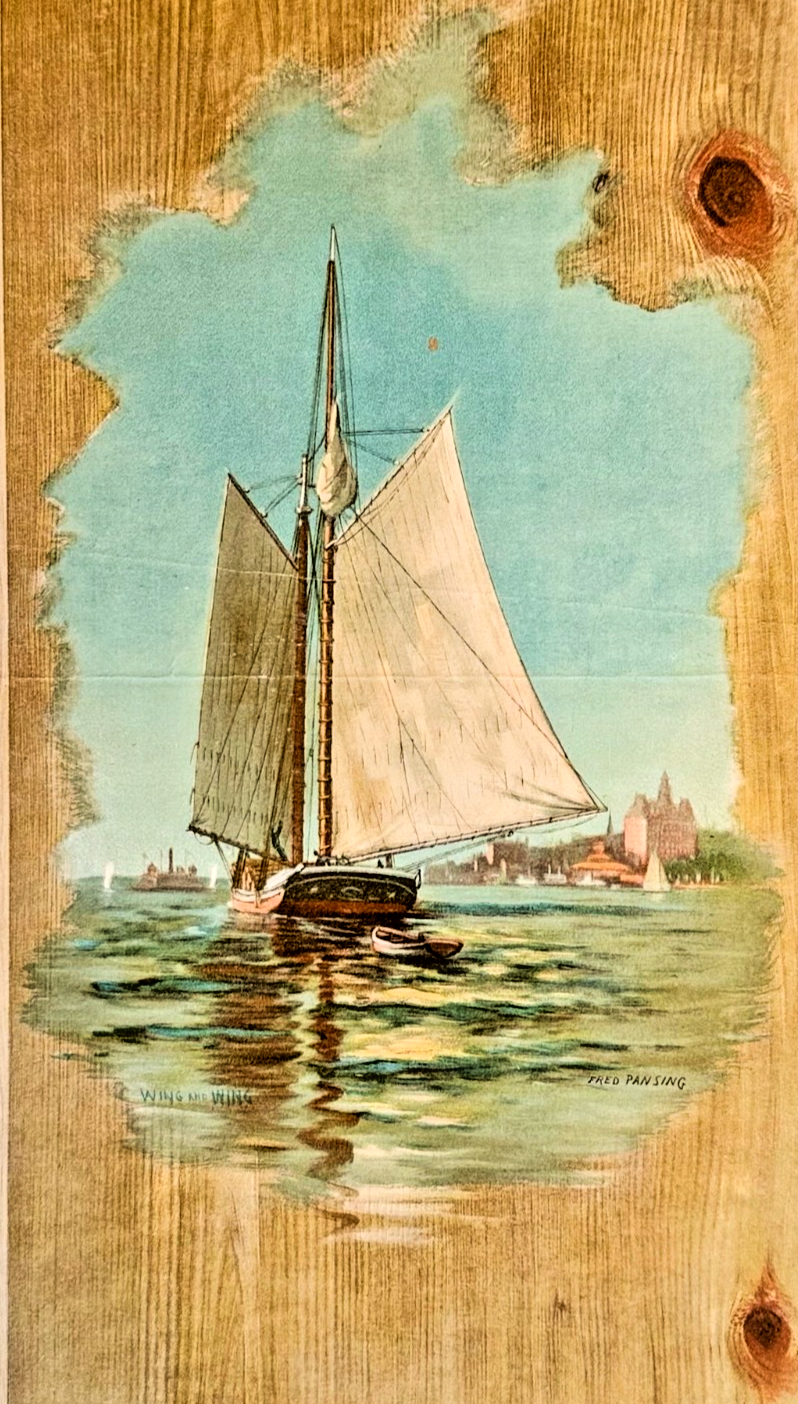 1893 Chicago Tribune ART Supplement 'Wing and Wing'