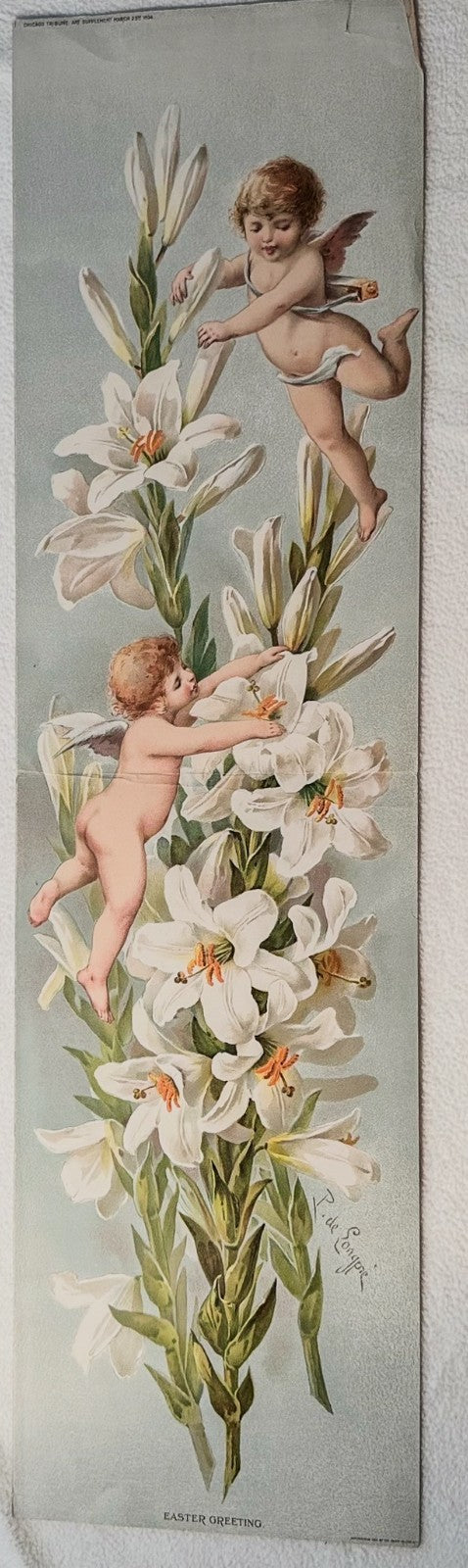 1894 Chicago Tribune ART Supplement 'EASTER GREETING'