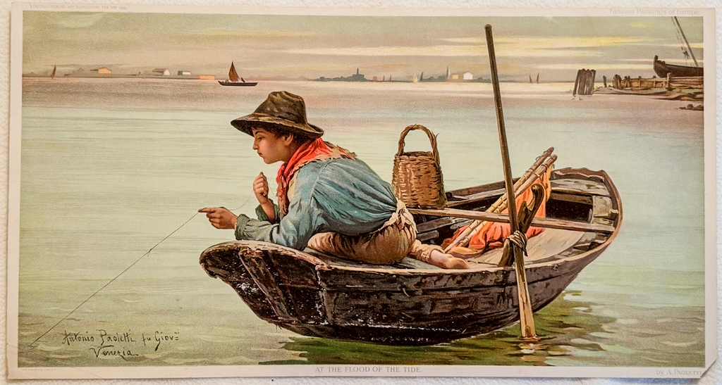 1895 Chicago Tribune ART Supplement 'At the Flood of the Tide'