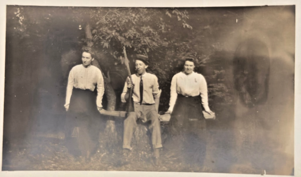c1912 RPPC Akron, Ohio Family Portraits Real Photo Postcard