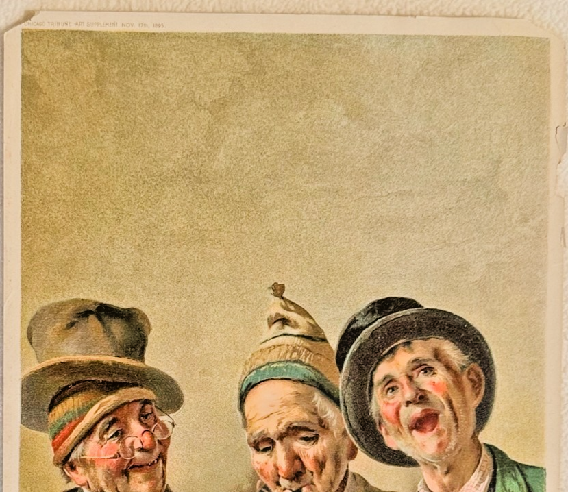 1895 Chicago Tribune ART Supplement 'Appeal of the Vagrants'