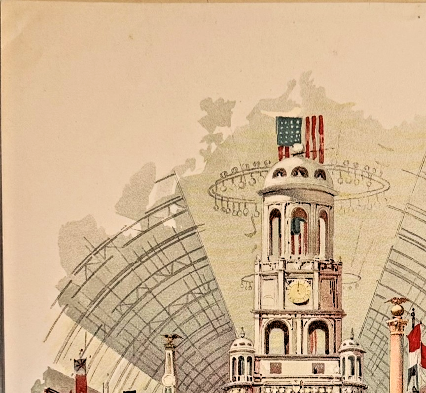 1893 Chicago Tribune Art Supplement: Liberal Arts Building World's Fair Lithograph