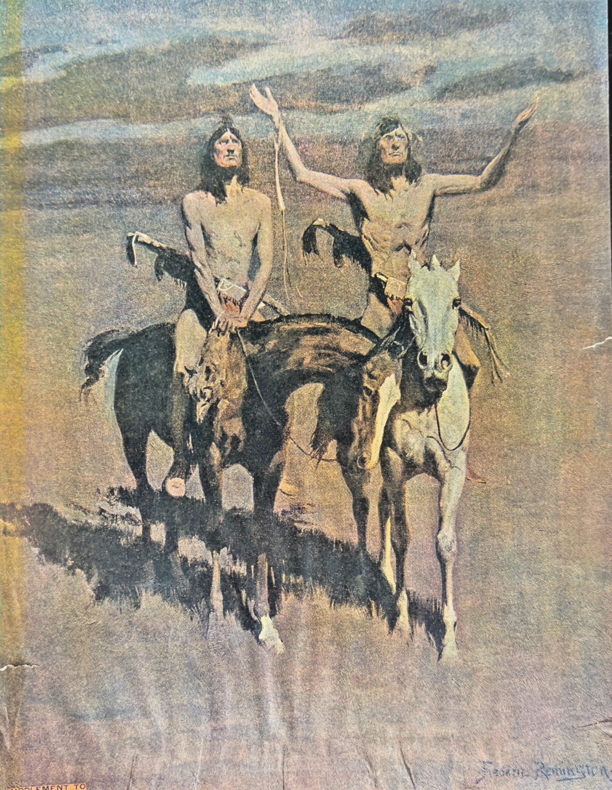Frederic Remington Print – “The Appeal to the Great Spirit” – Chicago Examiner