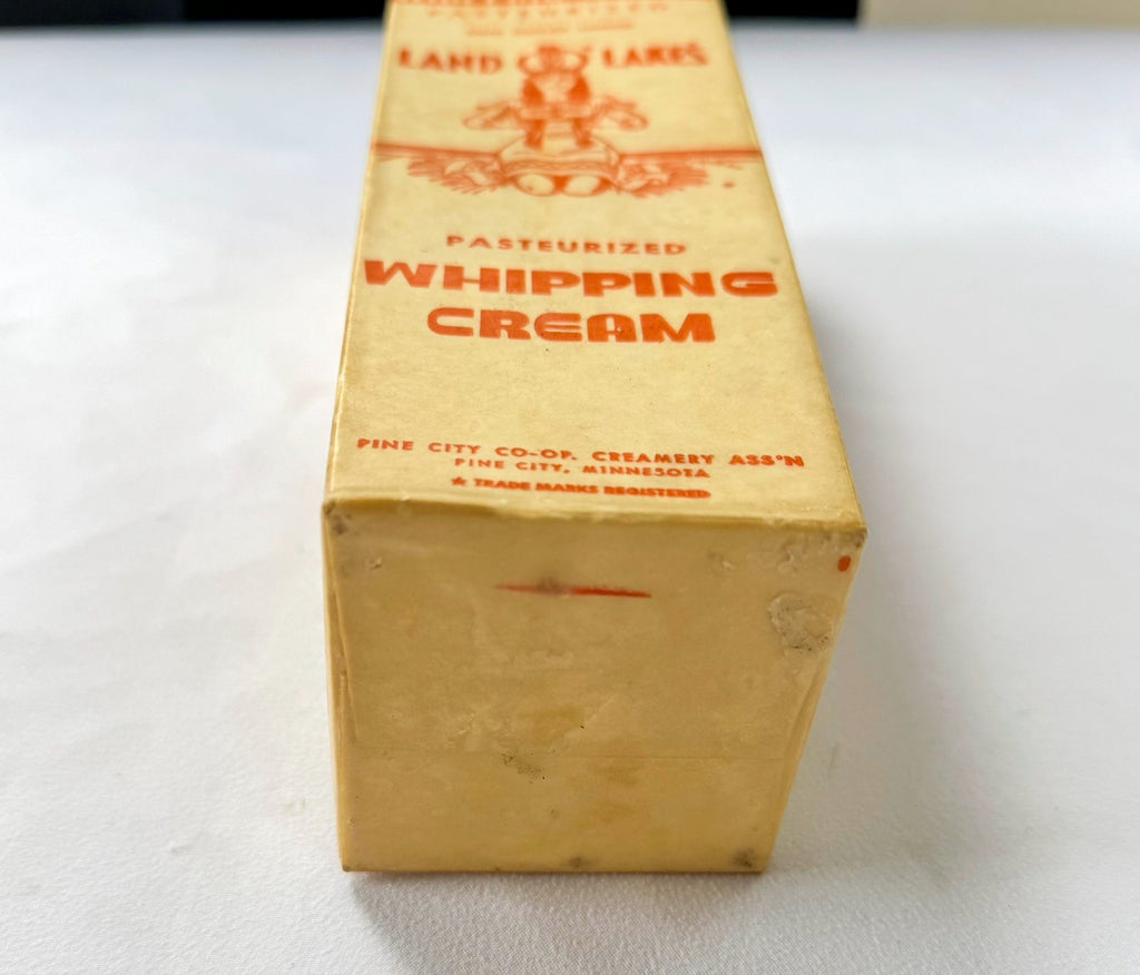 Land O Lakes Whipping Cream Wax Carton - Retired Logo