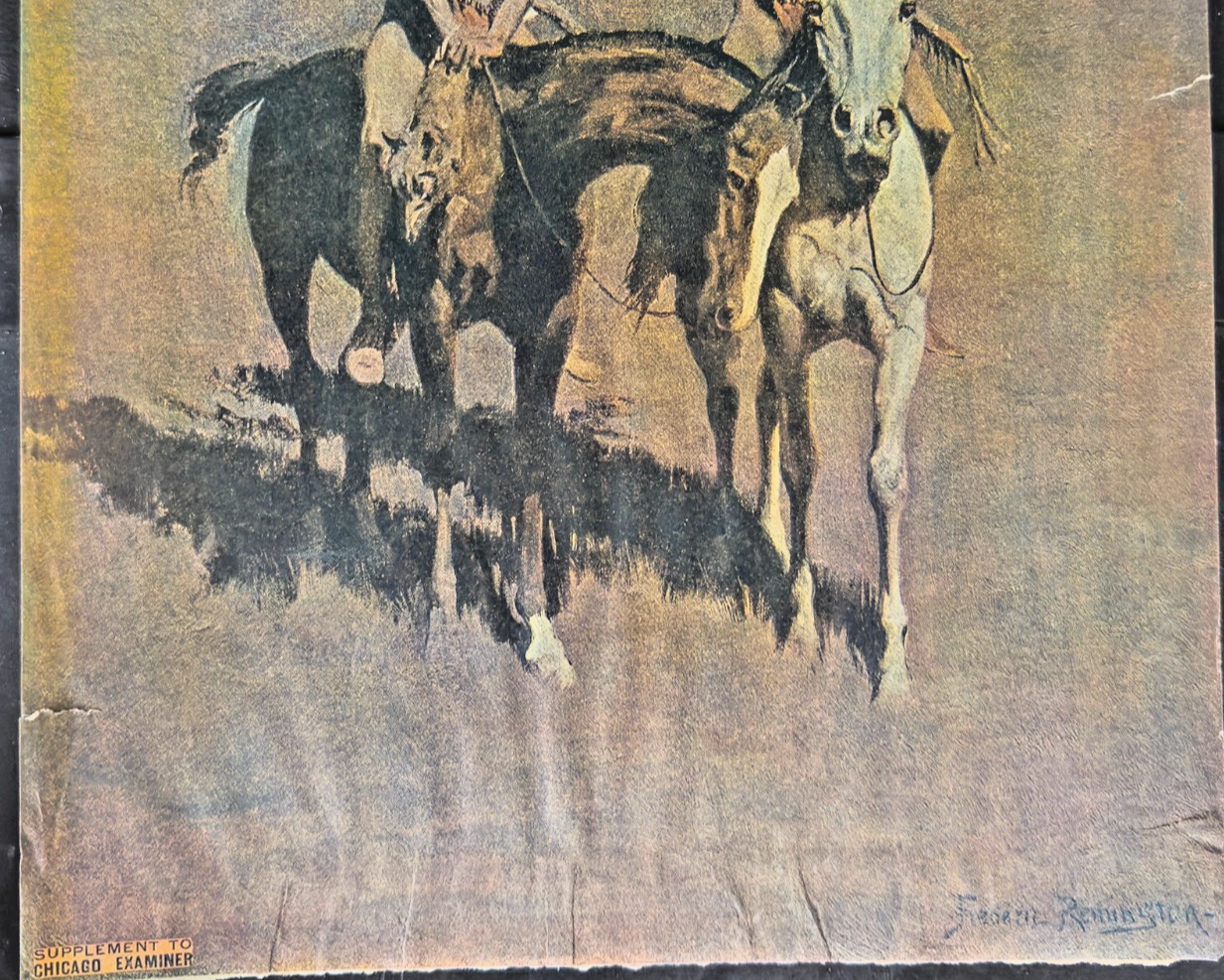 Frederic Remington Print – “The Appeal to the Great Spirit” – Chicago Examiner