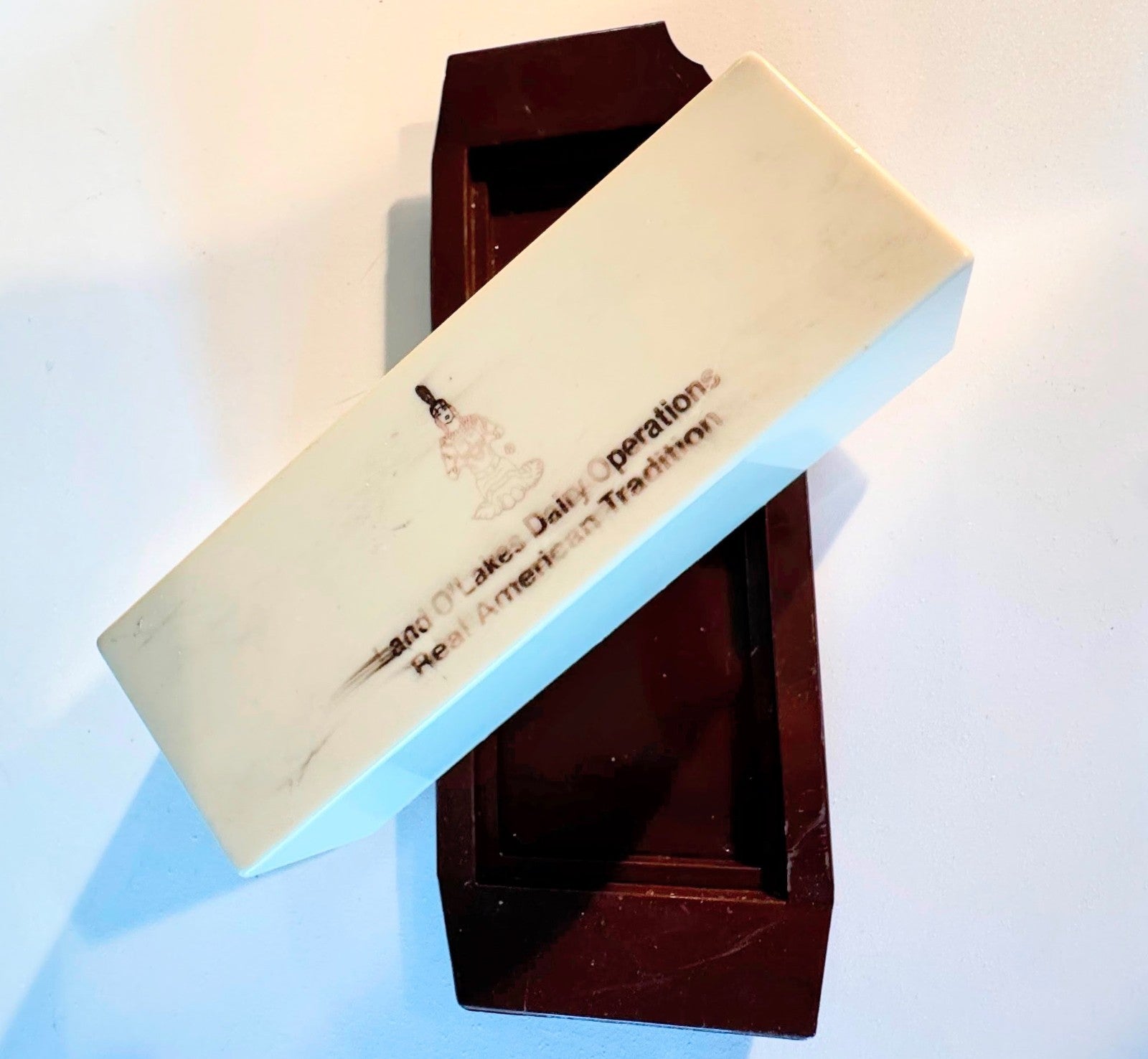 RARE Vintage Plastic Land O'Lakes Butter Table Dish - Retired Logo