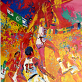 1976 Olympics Montreal - Art By Leroy Neiman USA Basketball Poster
