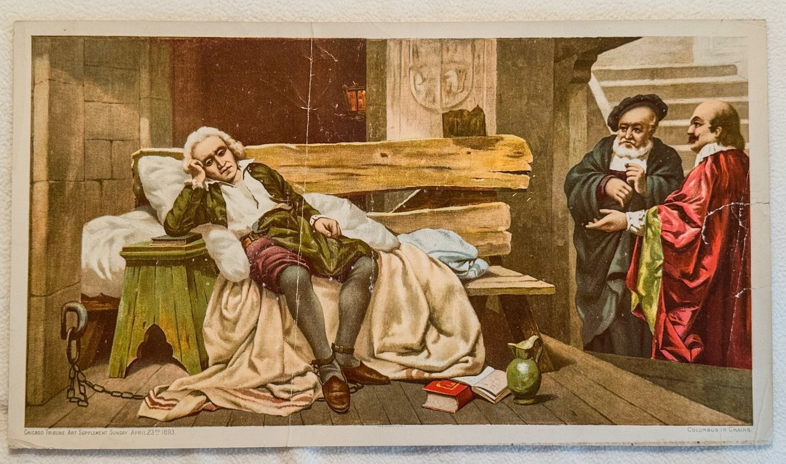 1893 Chicago Tribune ART Supplement 'Columbus in Chains'