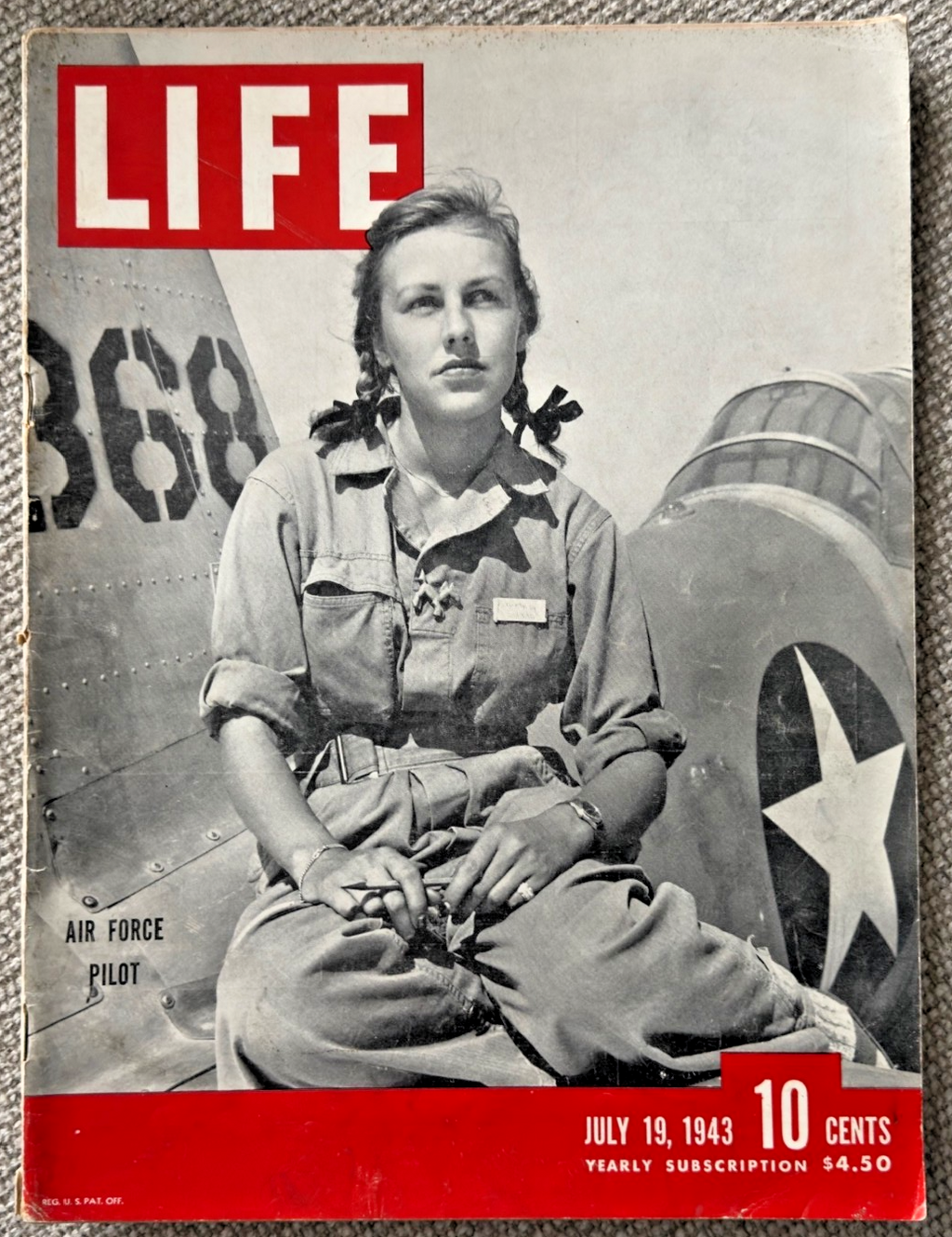LOT 2 LIFE MAGAZINES -1943 'BOW TIES' & 'AIR FORCE PILOT'