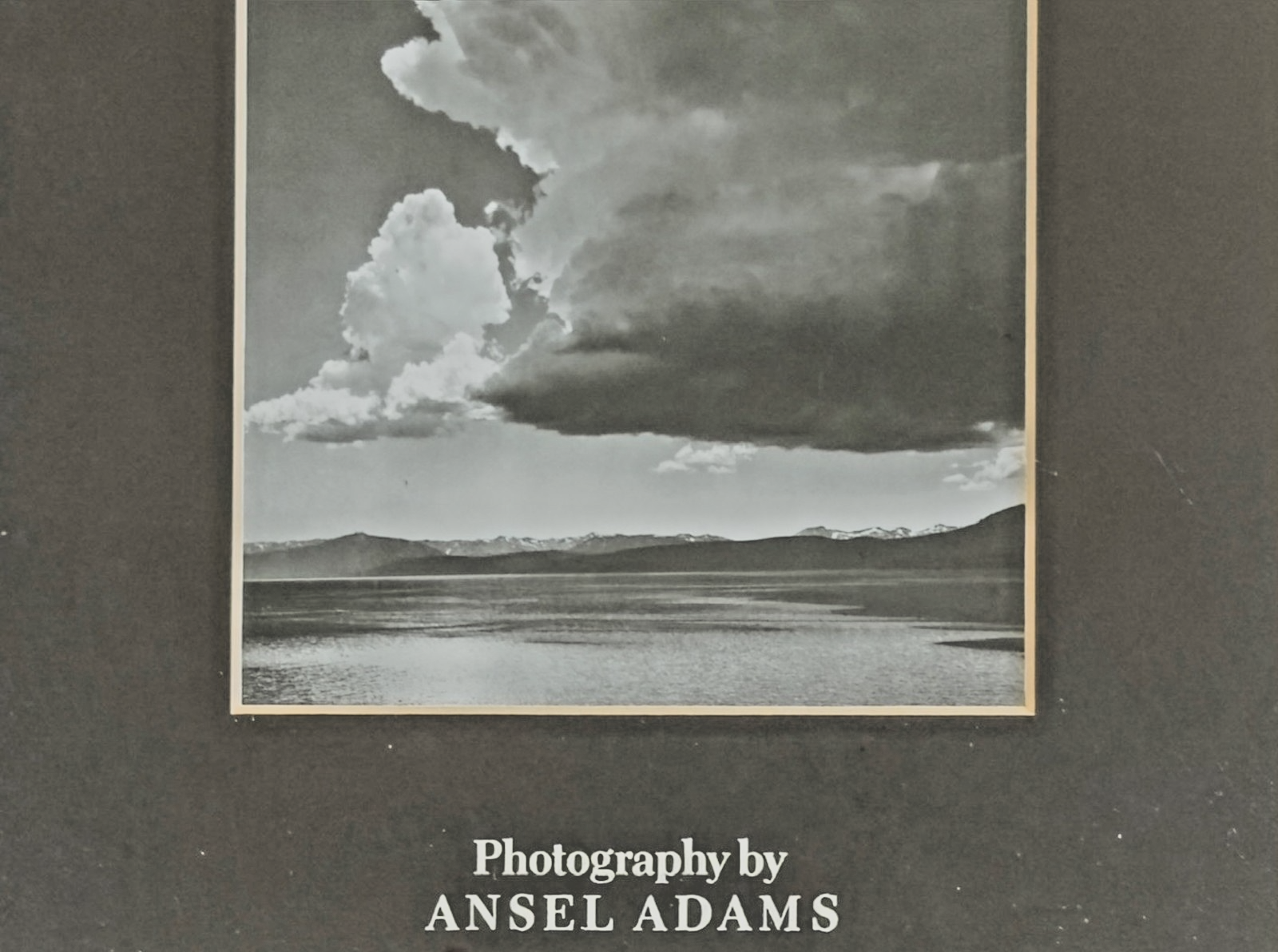 Photography by Ansel Adams’ Matted Print – Black & White Landscape