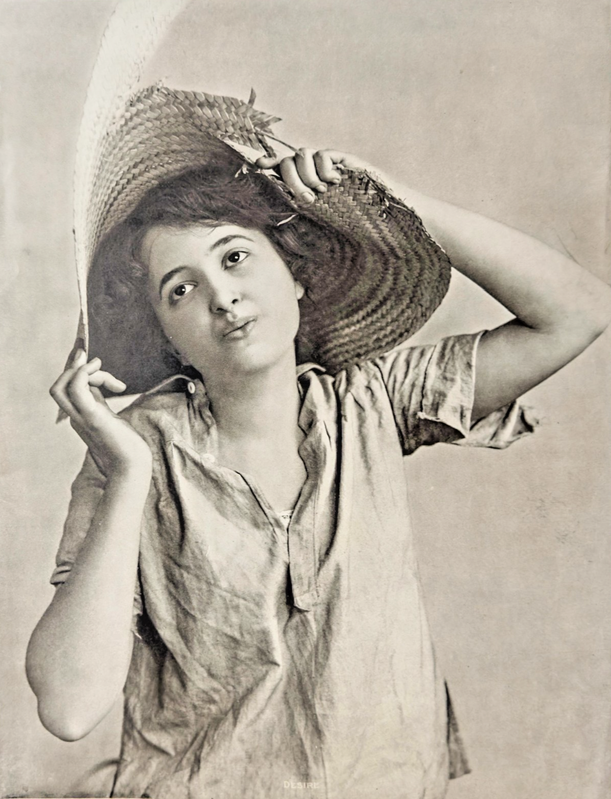 Early 1900 “Desire” Portrait Print – Supplement to The Sunday Sentinel