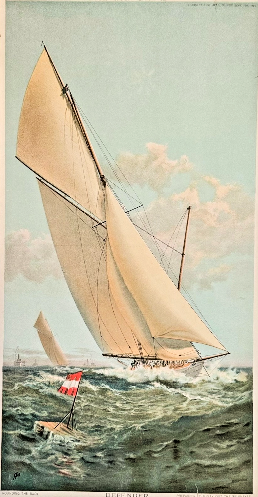 1895 Chicago Tribune ART Supplement 'Defender'