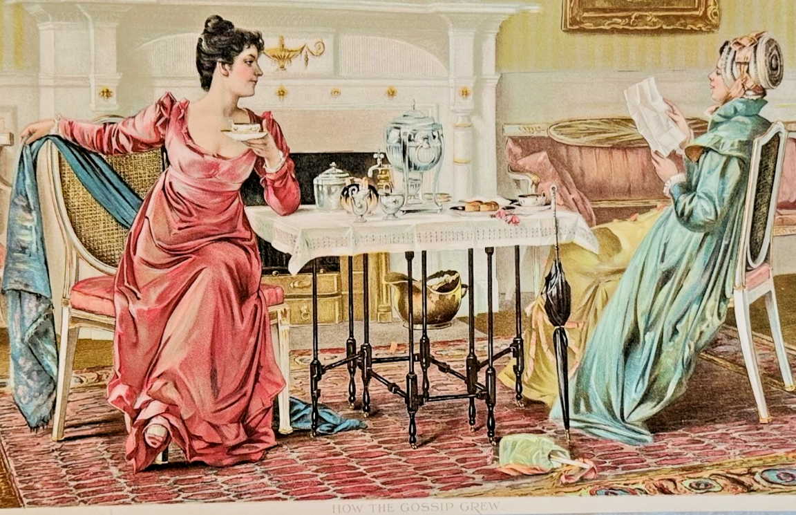 1894 Chicago Tribune ART Supplement 'How the Gossip Grew'