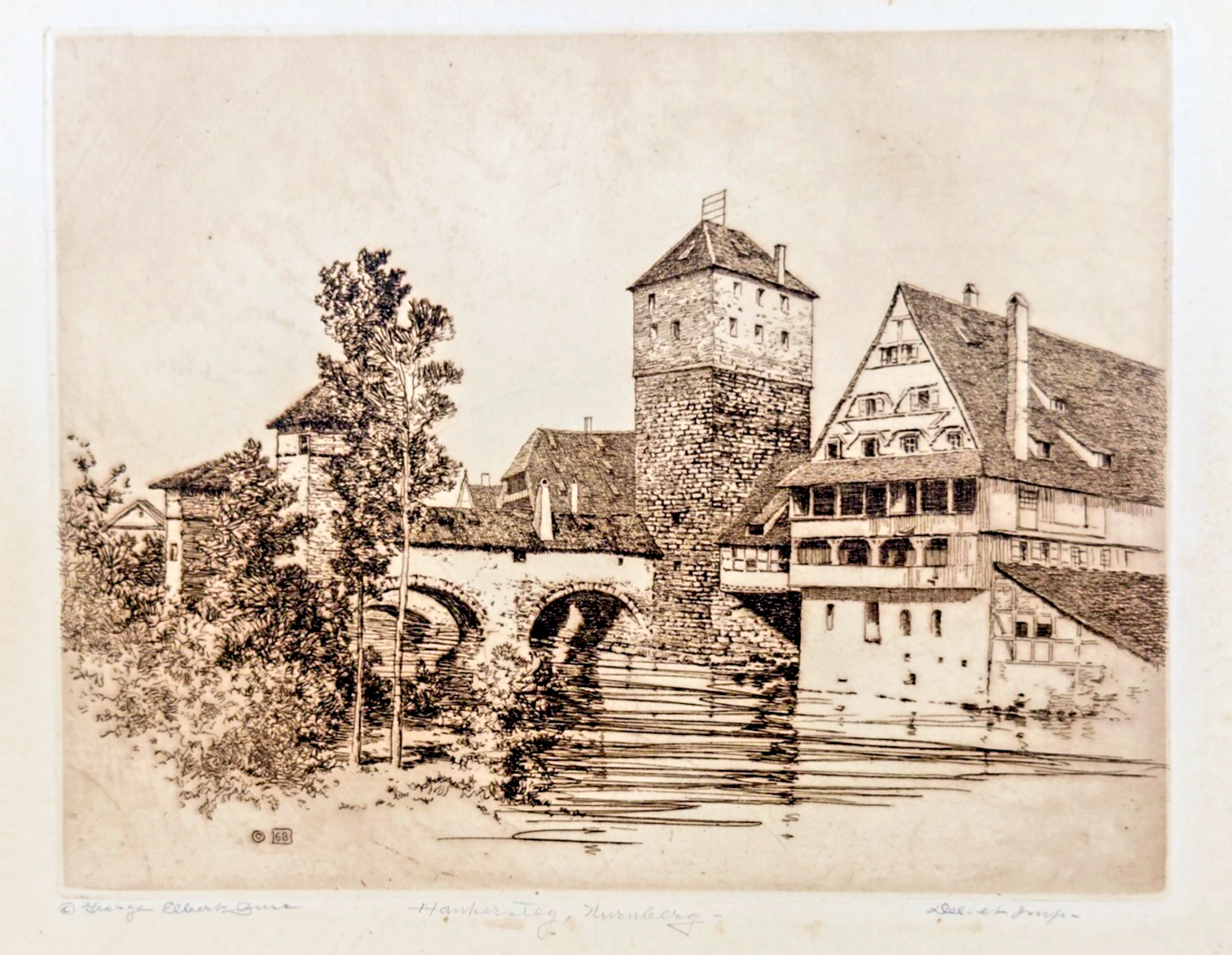 George Elbert Burr (1859–1939) – Henkersteg, Nürnberg (Nuremberg)