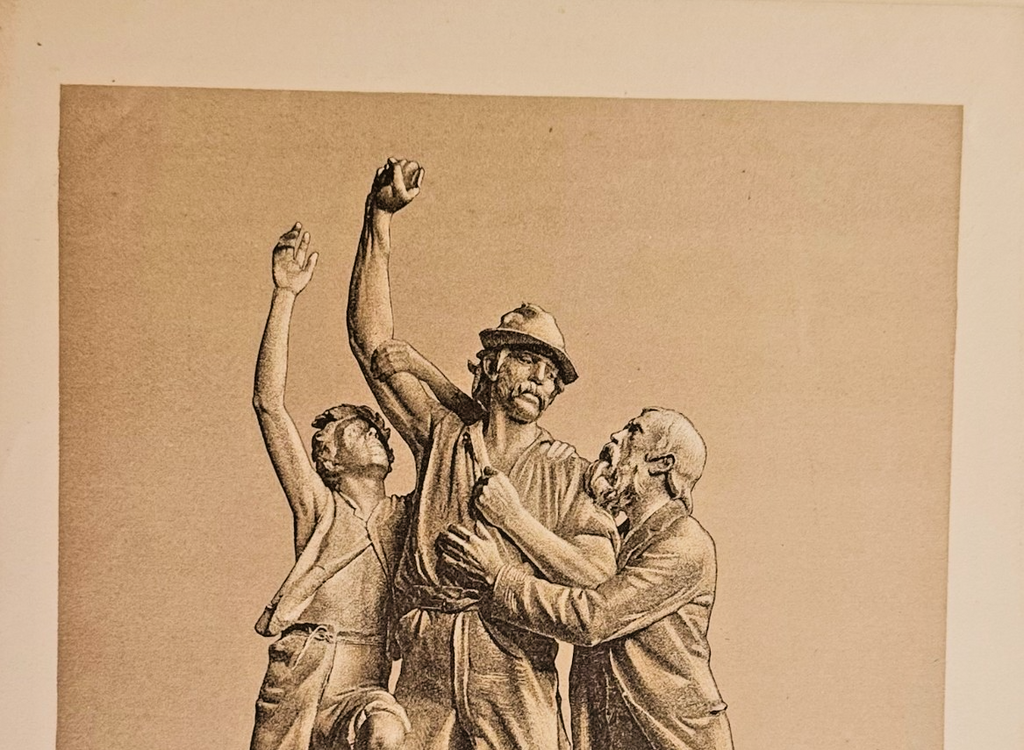 1893 Chicago Tribune Art Supplement Print – “Struggle for Work”