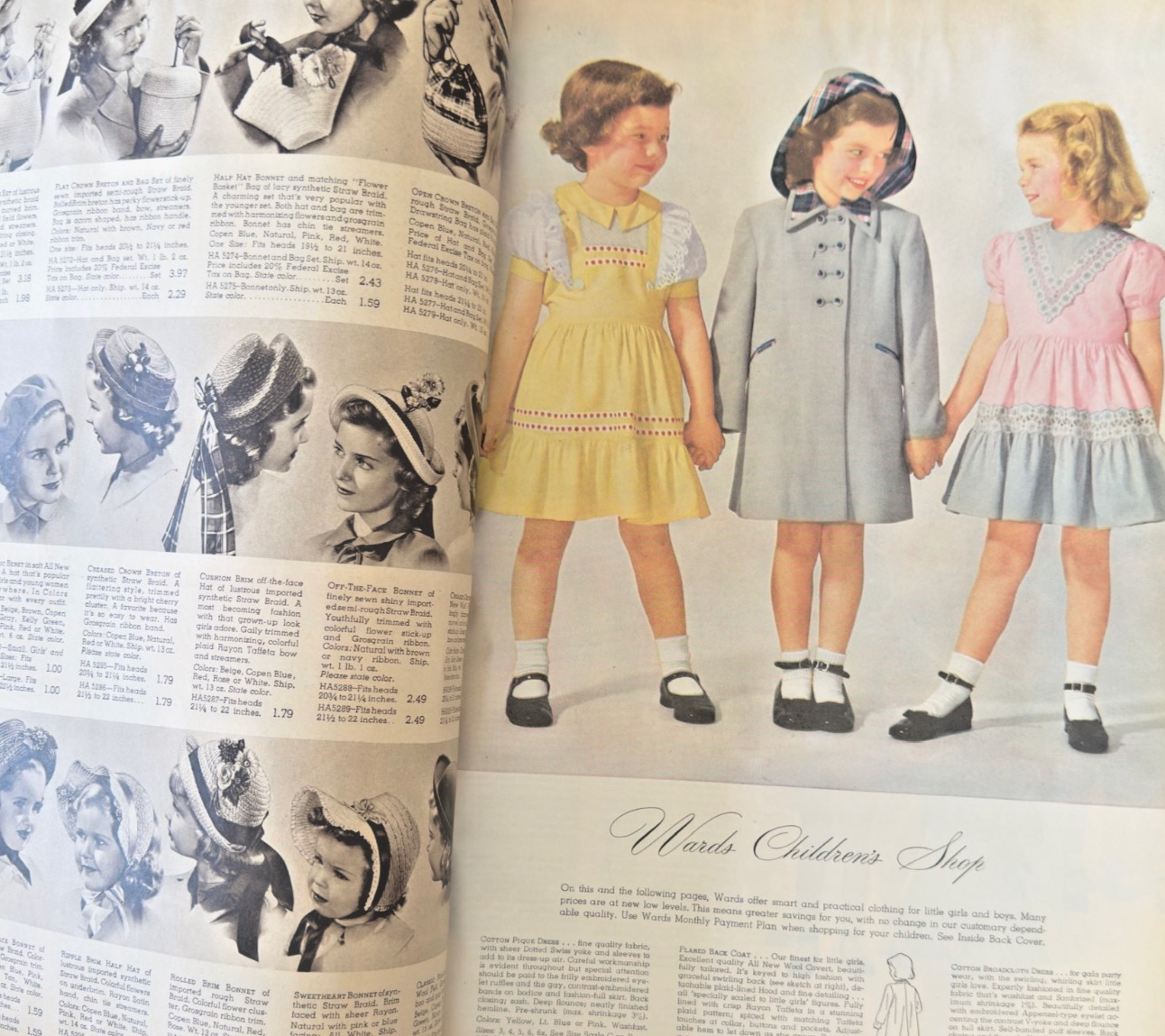 1949 Montgomery Ward “Spring & Summer” Catalog – Vintage Fashion/Housewares