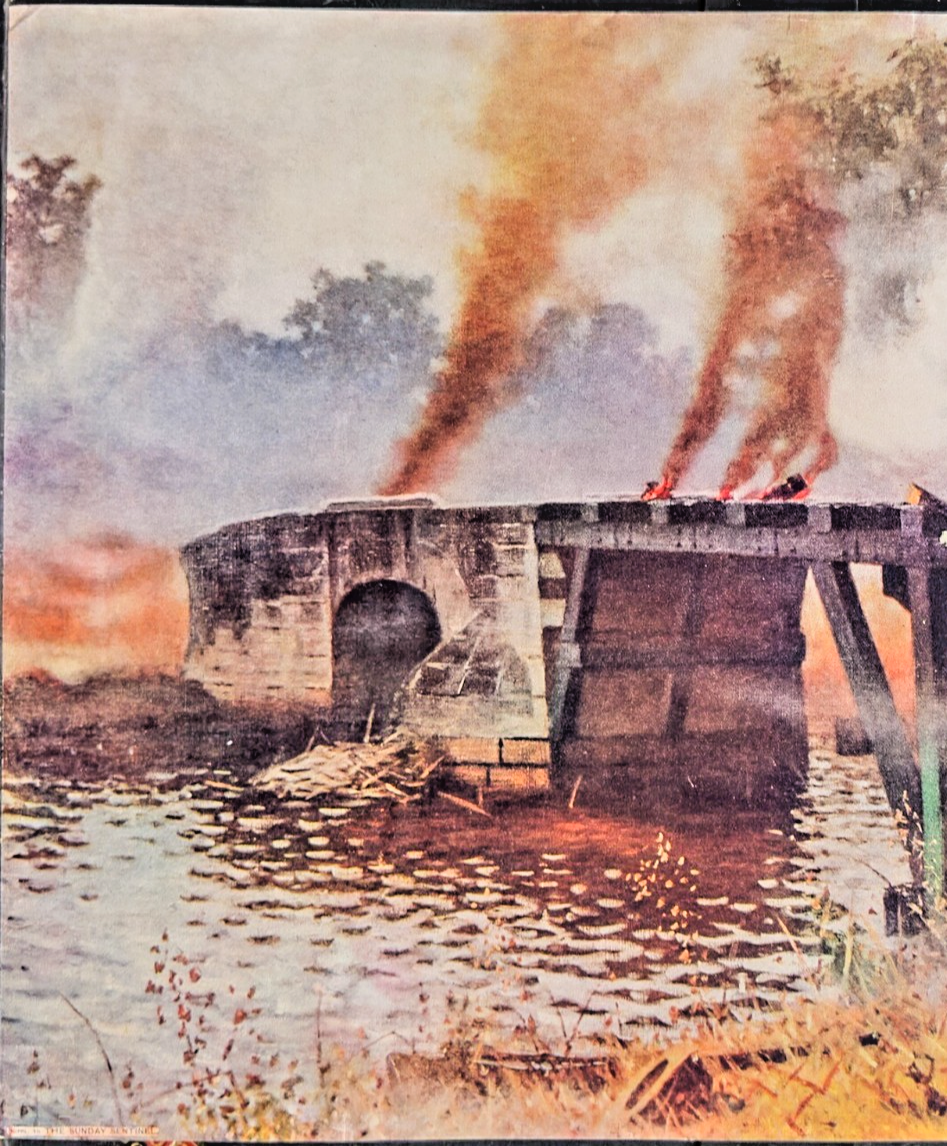 1902 Sunday Sentinel Supplement - 'Lawton at Zapote Bridge'