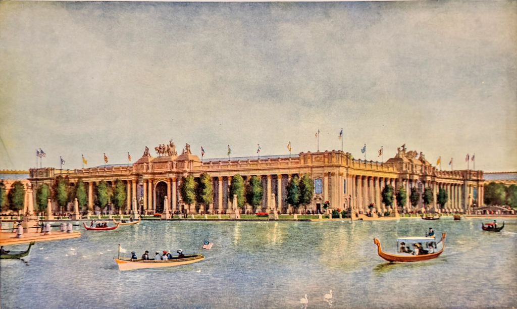 1904 Louisiana Purchase Exposition Art Supplement 'Ed & Social Economy Palace'