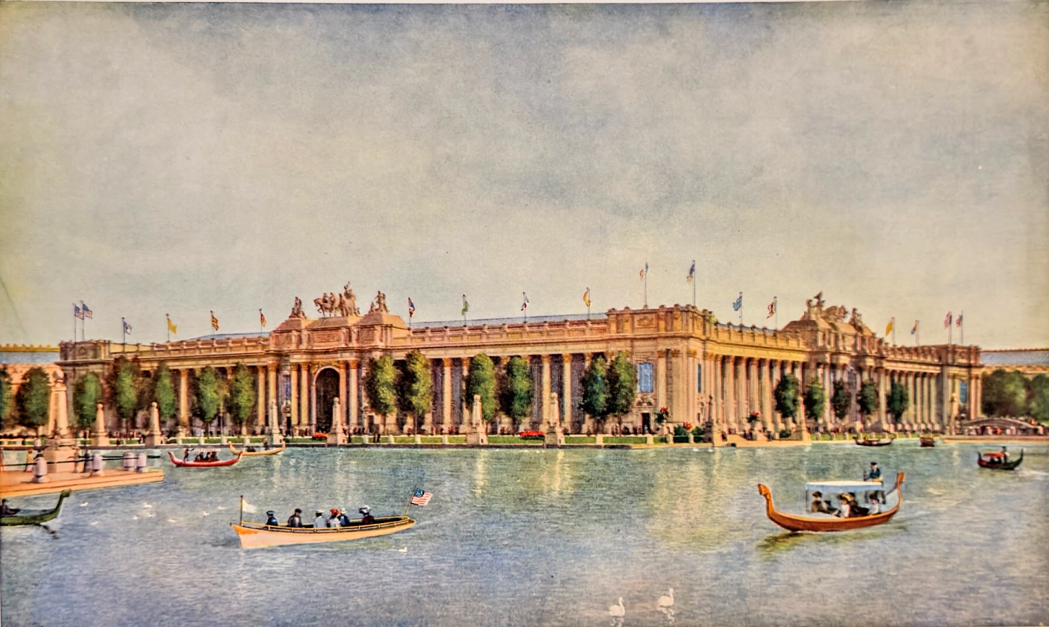 1904 Louisiana Purchase Exposition Art Supplement 'Ed & Social Economy Palace'