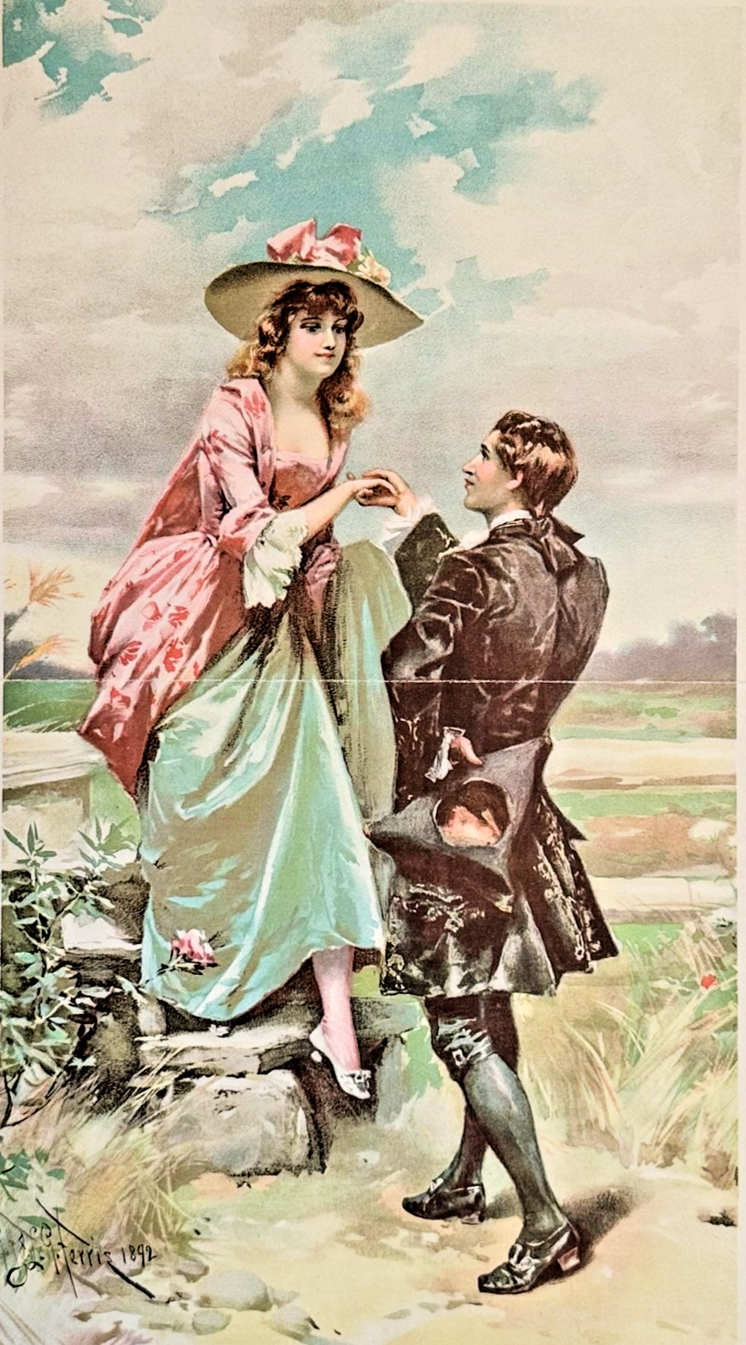 1893 Chicago Tribune ART Supplement 'Through the Fields'