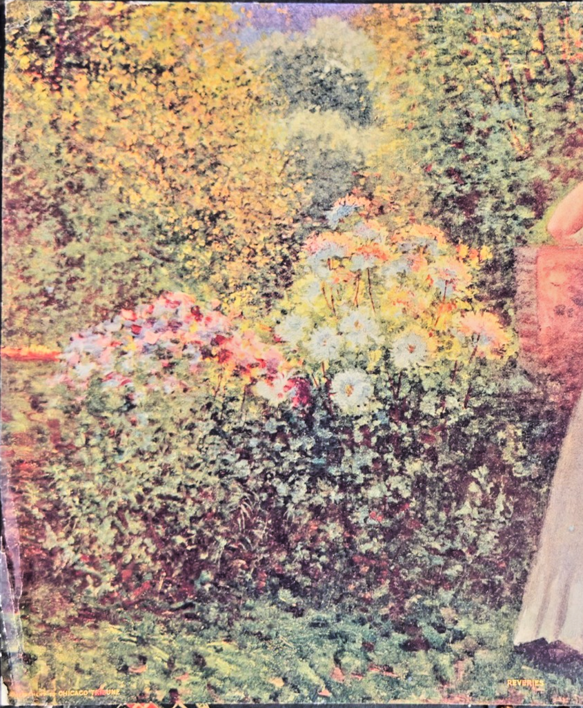 1907 Chicago Tribune Art Supplement “Shepherdess” Color Print / Newspaper Insert