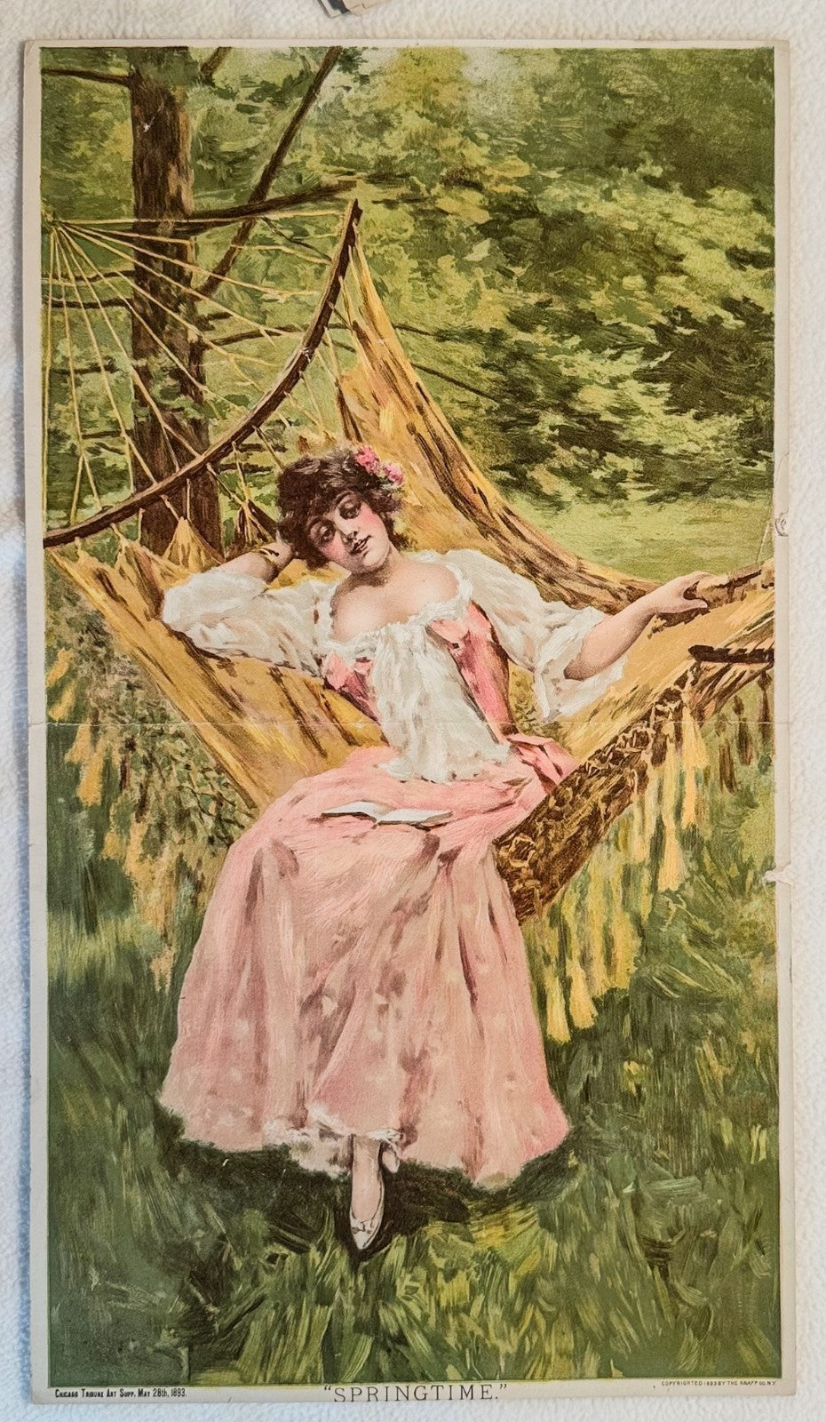 1893 Chicago Tribune ART Supplement 'Springtime'
