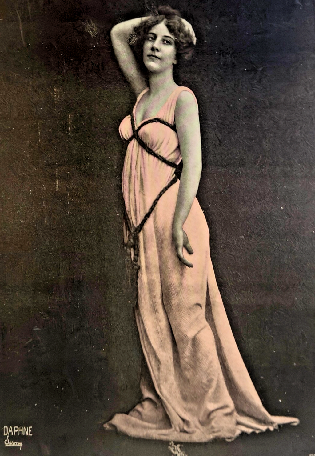 1902 “Daphne” — Hand-Tinted Photogravure (Sarony Studio)