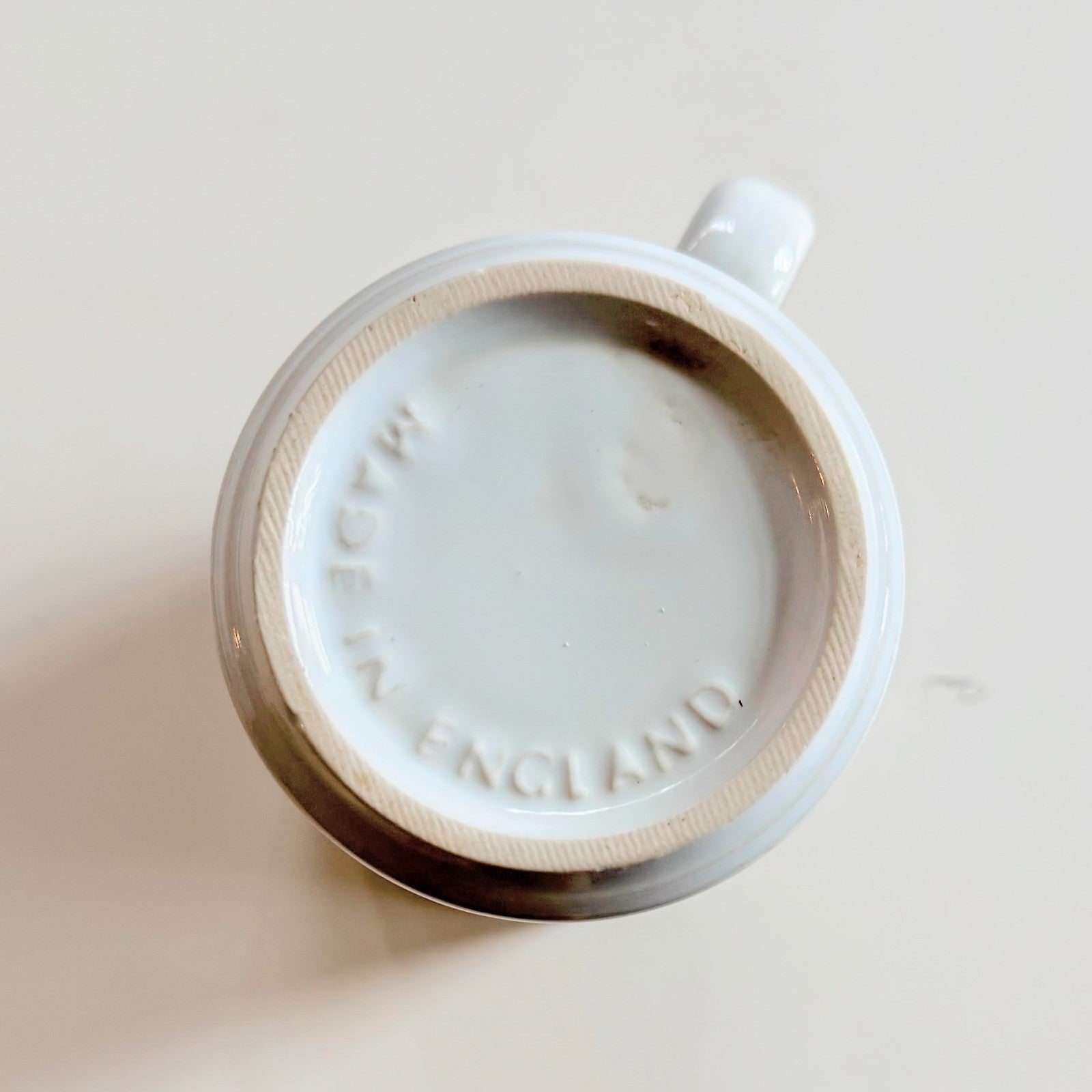 Vintage! Land O Lakes Coffee Mugs Cream Butter Retired Logo. Made in England