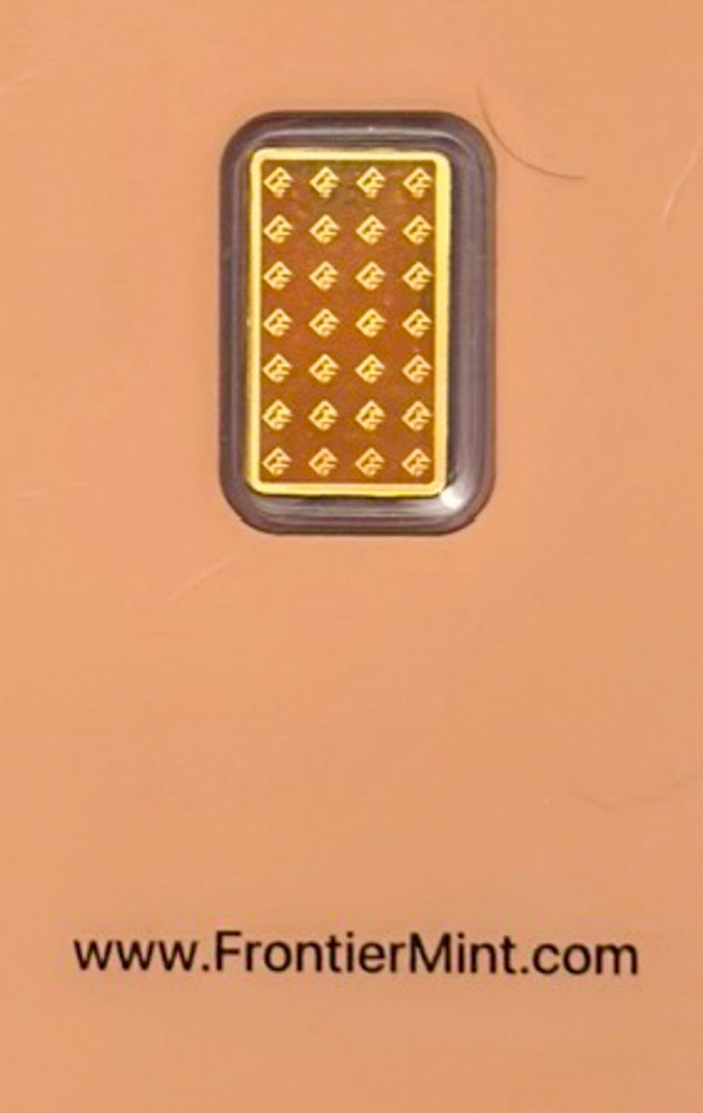 Frontier Mint 1/2 g .9999 Fine Gold Bar - Half Gram In Assay Card (0.5 g)