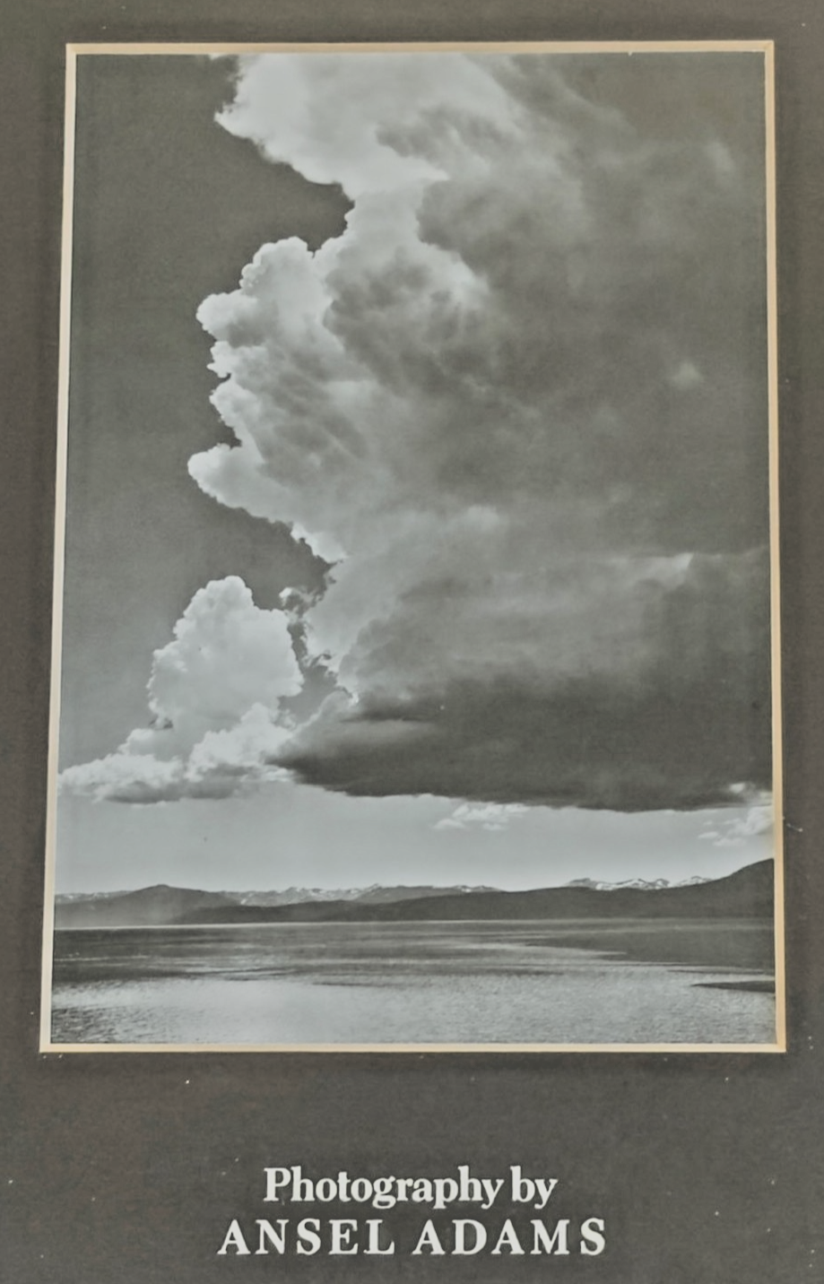Photography by Ansel Adams’ Matted Print – Black & White Landscape