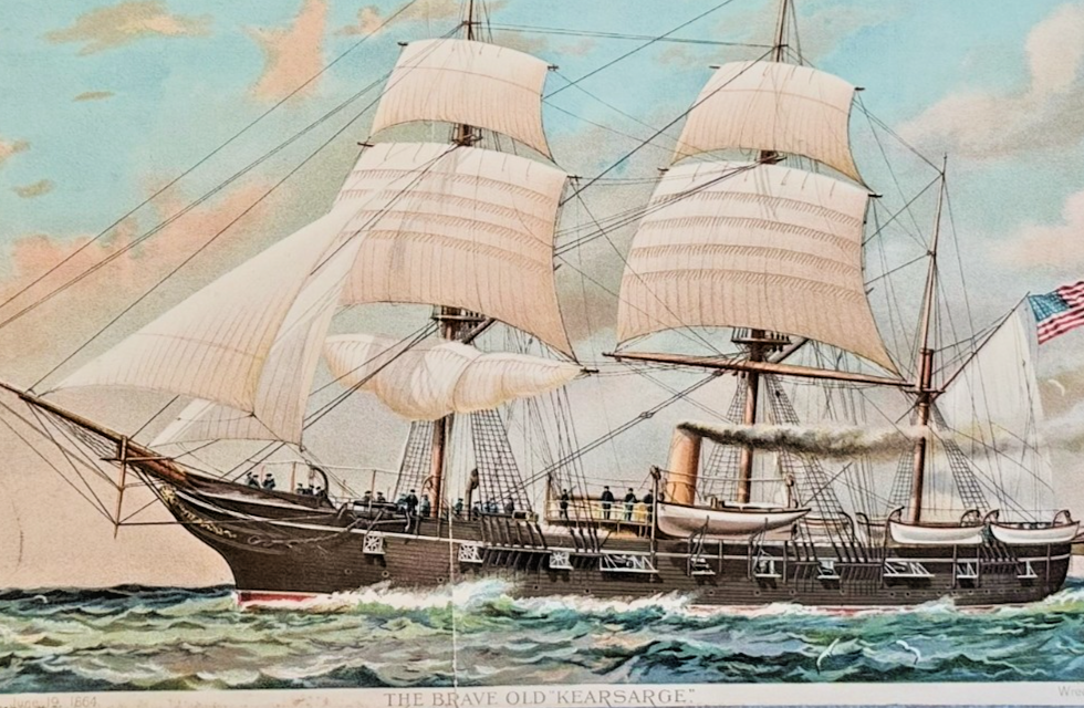 1894 Chicago Tribune ART Supplement 'The Brave Old Kearsarge'