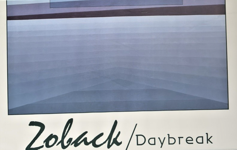 Sonny Zoback “Daybreak” Vintage Abstract Poster Print (c.1982) – Large Op/Color