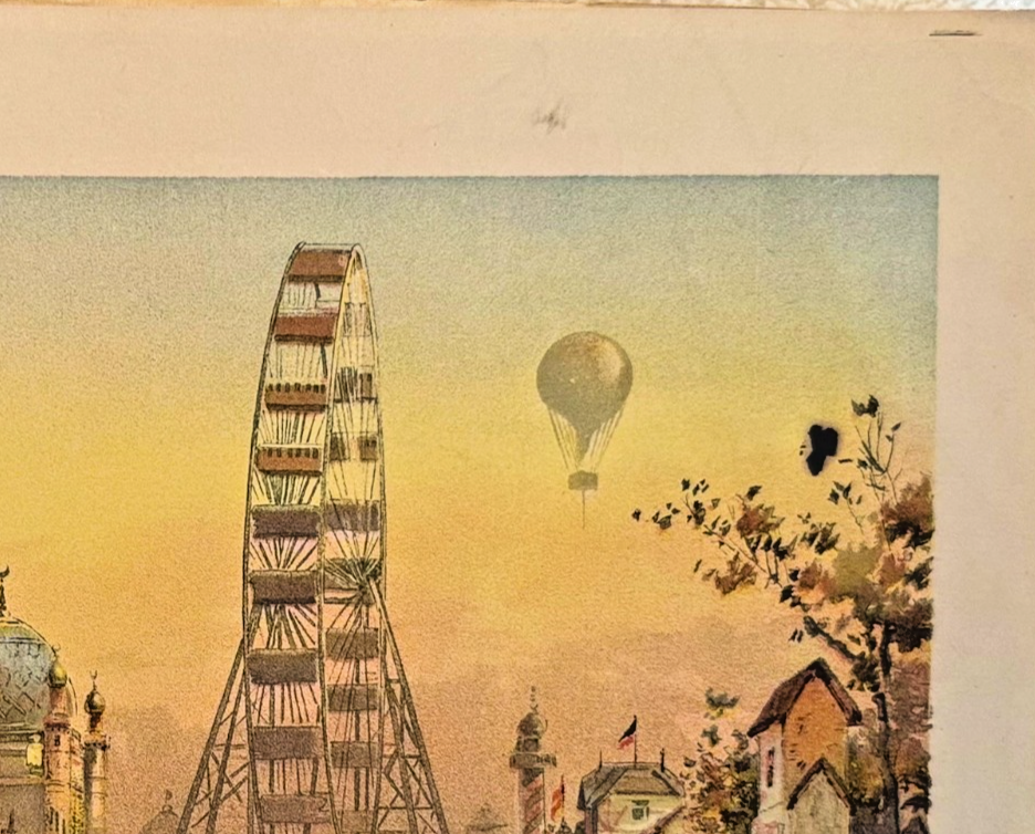 1893 Chicago World’s Fair Art Supplement – 'Along the Plaisance' Chicago Tribune