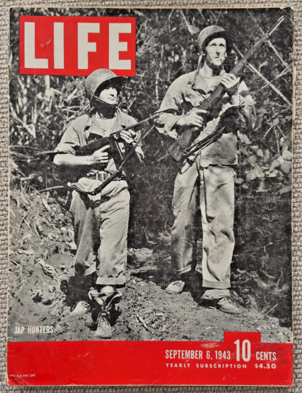 LOT 3 LIFE MAGAZINES -1943 JAPAN WWII