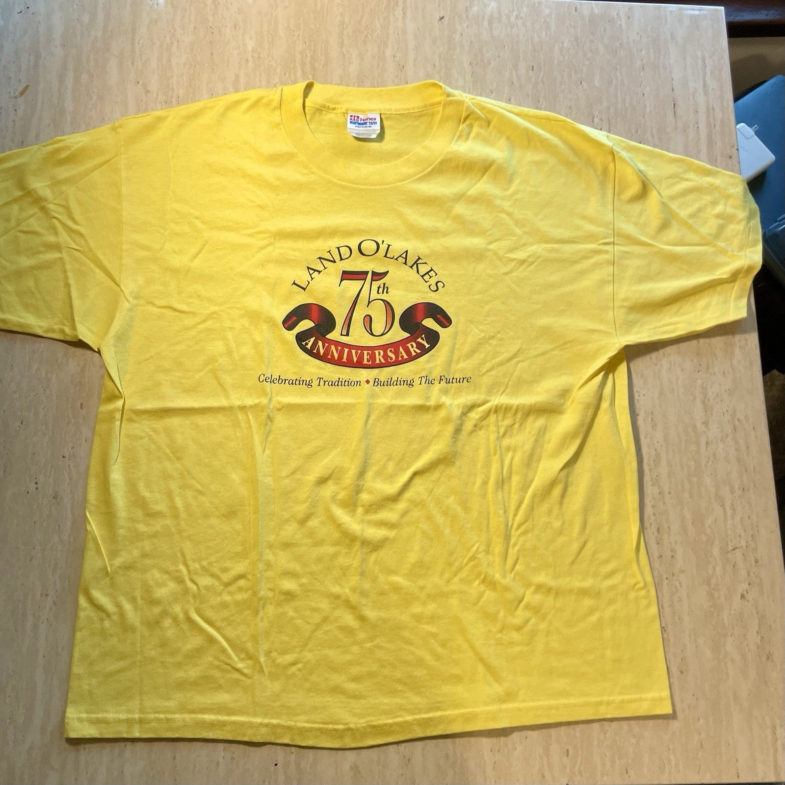 Vintage Land O Lakes Tshirt 75th Anniversary Size Xl Single Stitch