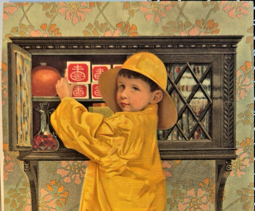 1900s Nabisco “In-er-seal” Advertising Card (Young Boy) – National Biscuit Co.