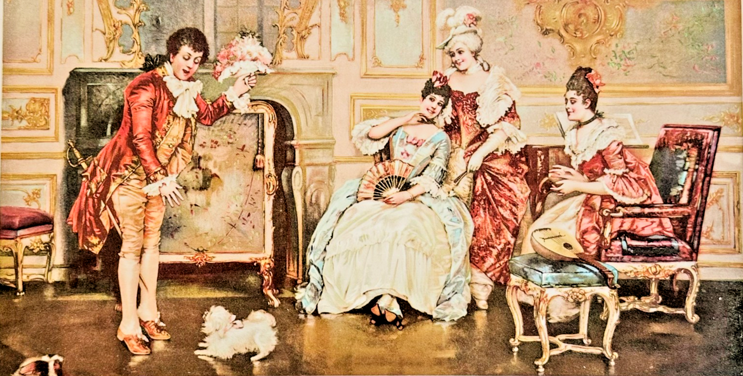 1895 Chicago Tribune ART Supplement 'A Bashful Lover'