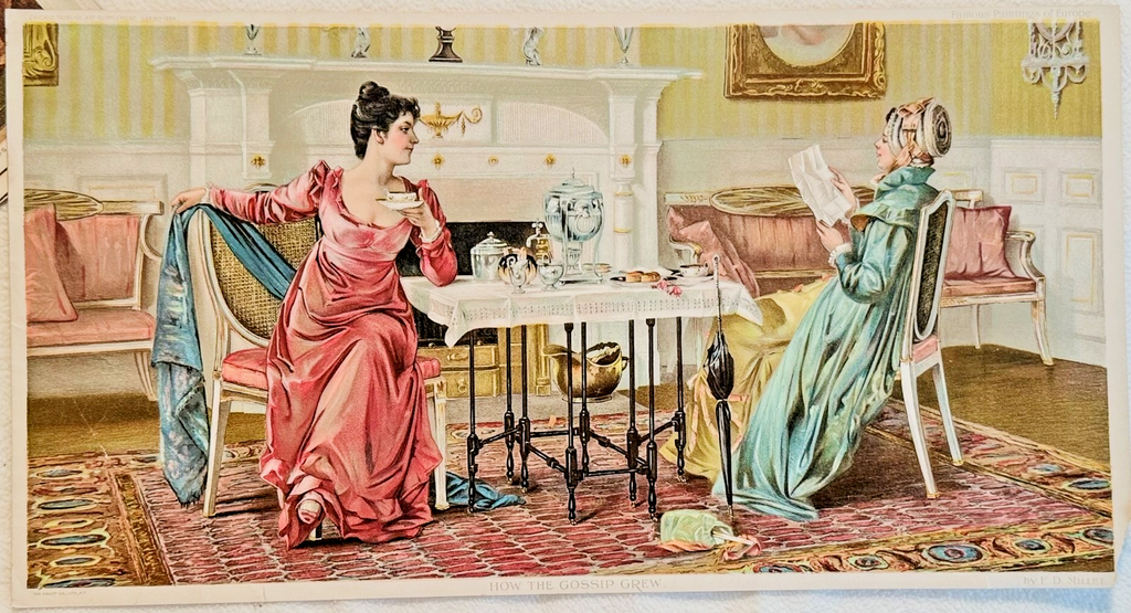 1894 Chicago Tribune ART Supplement 'How the Gossip Grew'
