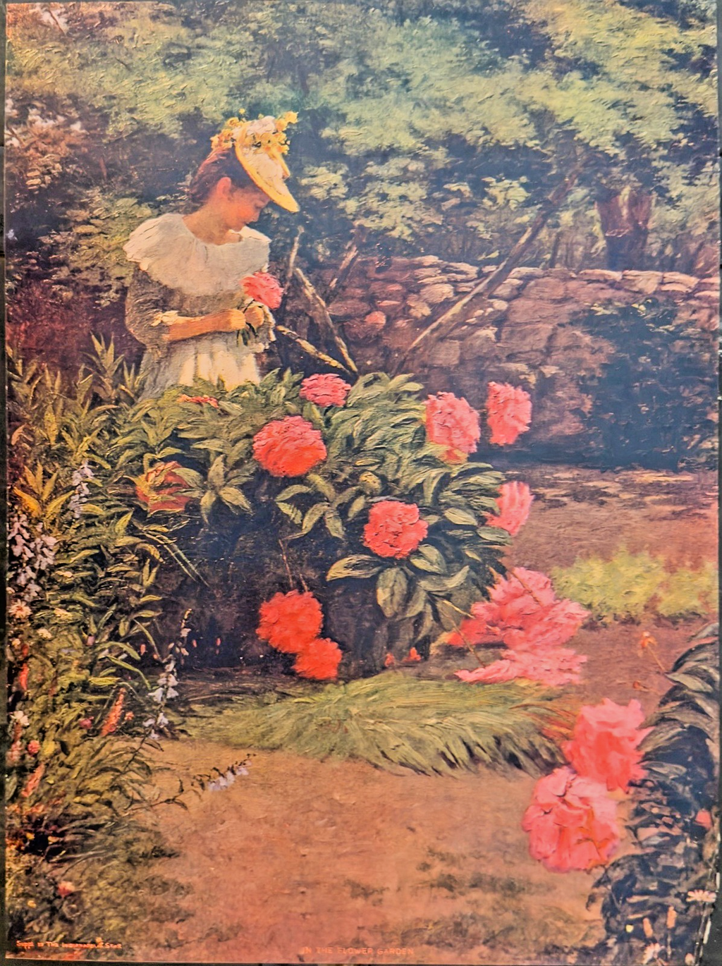 1900 Chicago Tribune Sunday Supplement- "In the Flower Garden”