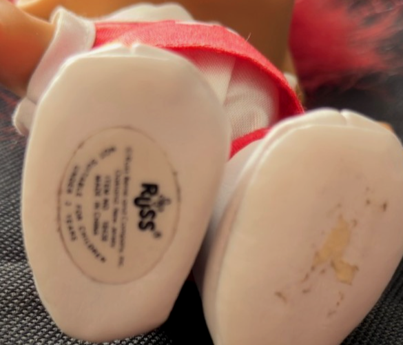 Vintage Russ Troll Doll –21 Basketball Star– Red Hair – 1980s/1990s