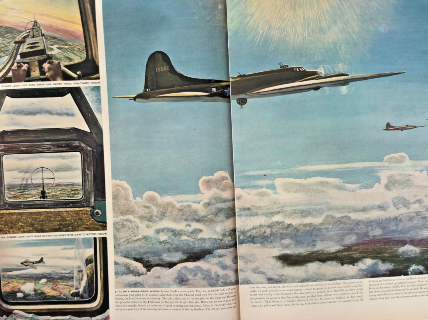 LOT 2 LIFE MAGAZINES -1943 'COMMANDER IN CHIEF' & '8TH AIR FORCE BOMBERS'