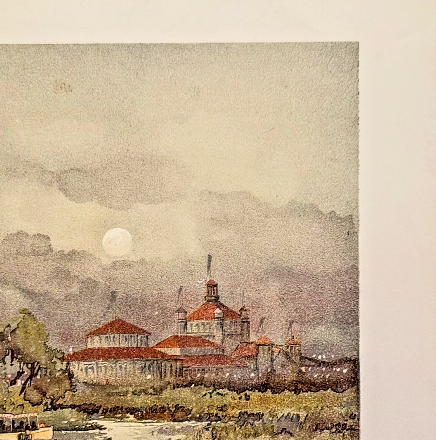 1893 Chicago World's Fair Moonlight on the Lagoon: Chicago Tribune Art Supplement