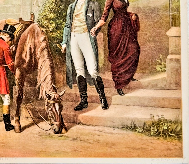 1894 Chicago Tribune ART Supplement 'Twixt Love and Duty'