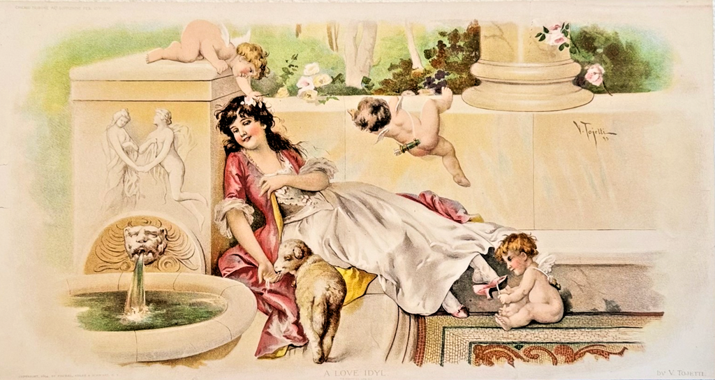 1895 Chicago Tribune ART Supplement 'A Love Idyl'