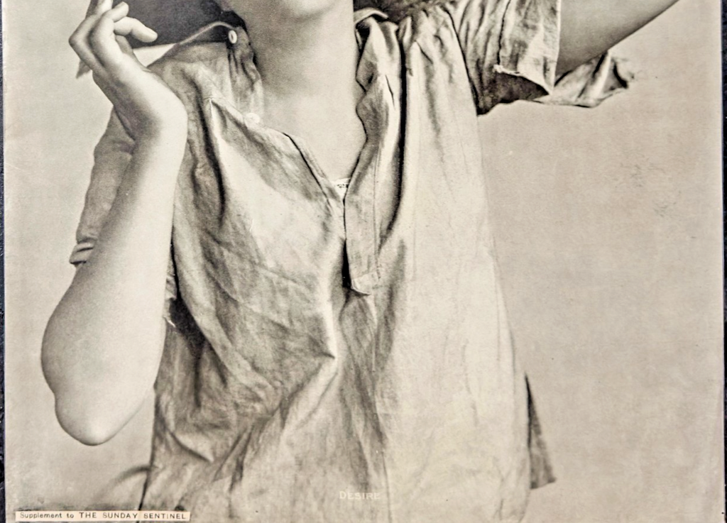 Early 1900 “Desire” Portrait Print – Supplement to The Sunday Sentinel