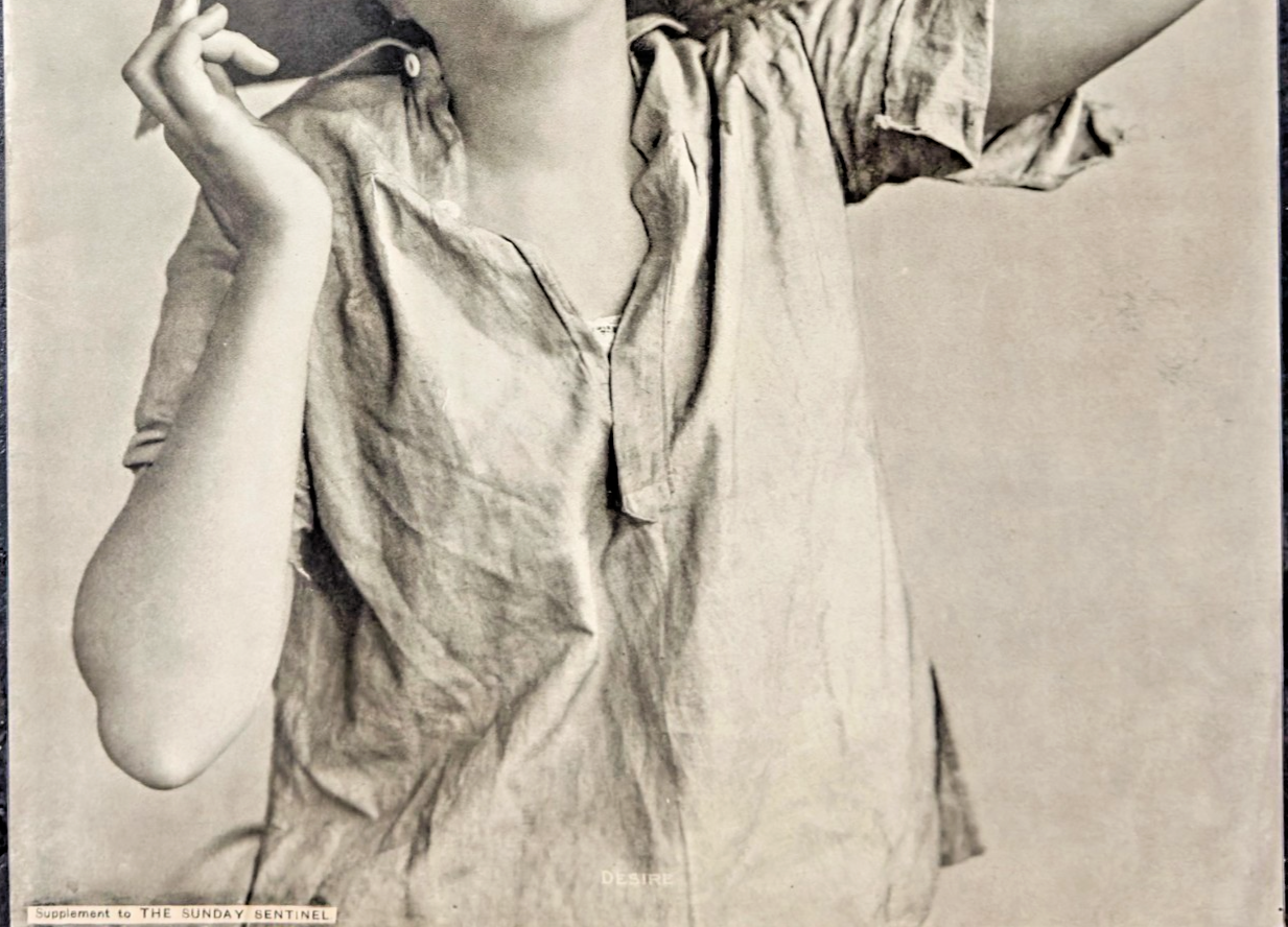 Early 1900 “Desire” Portrait Print – Supplement to The Sunday Sentinel