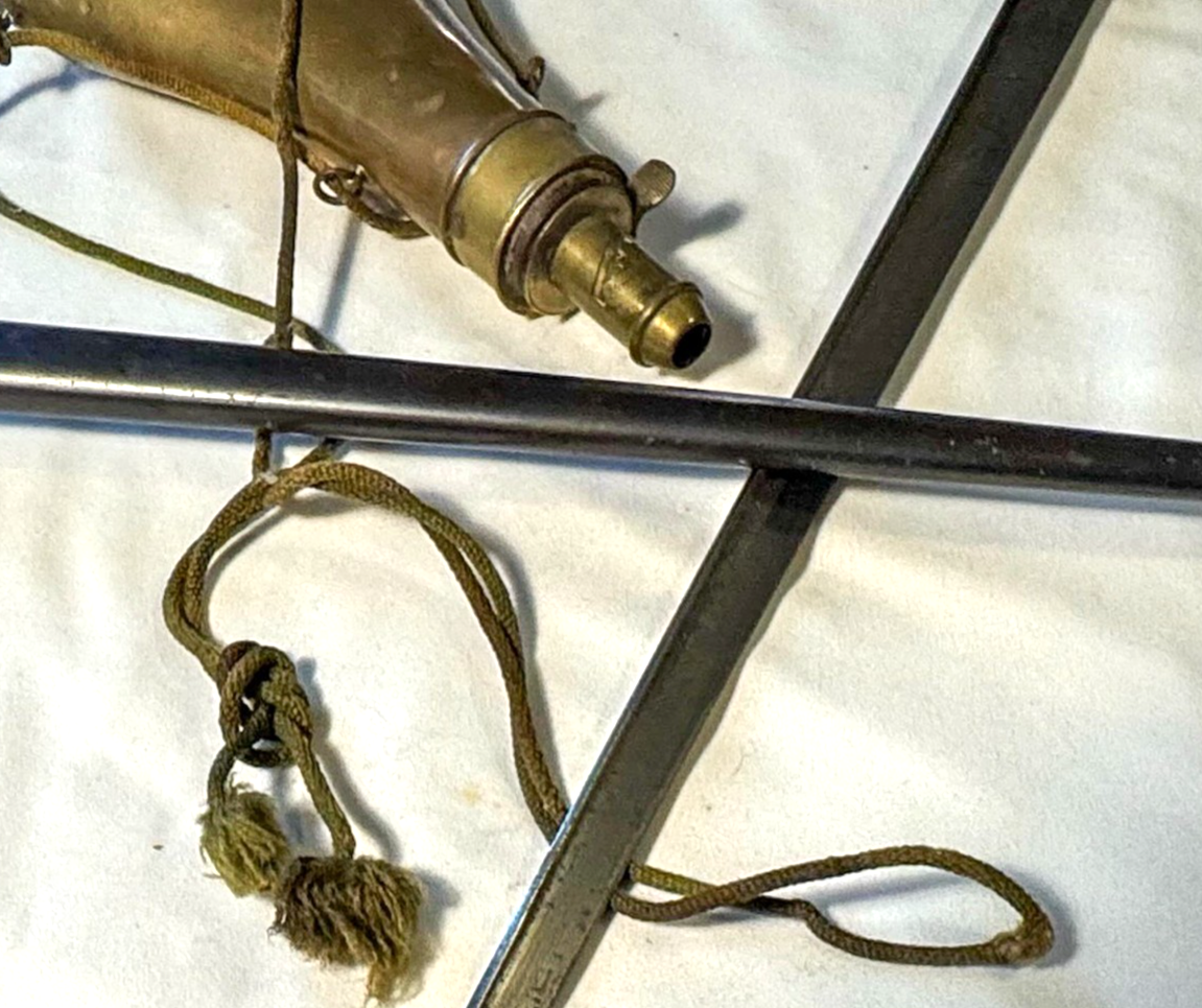 1877 French Gras Bayonet W COPPER POWDER FLASK